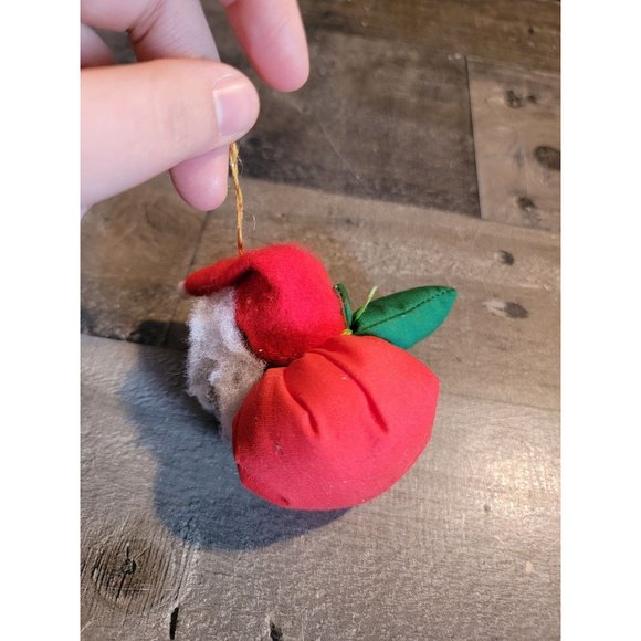 Pinecone stuffed Santa toy sack ornament Xmas - Picture 4 of 5